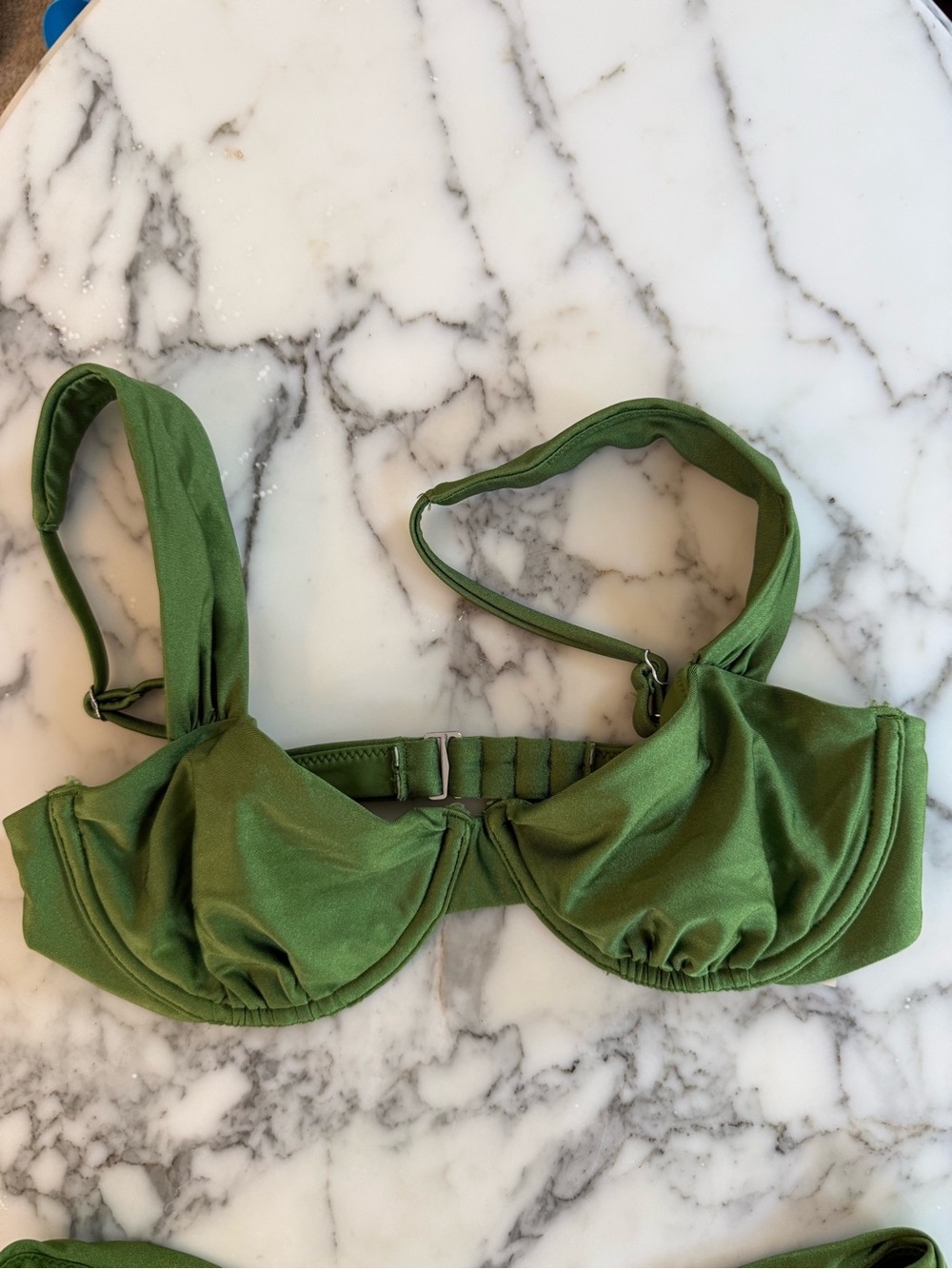 Abercrombie Green Underwire Bikini Top
